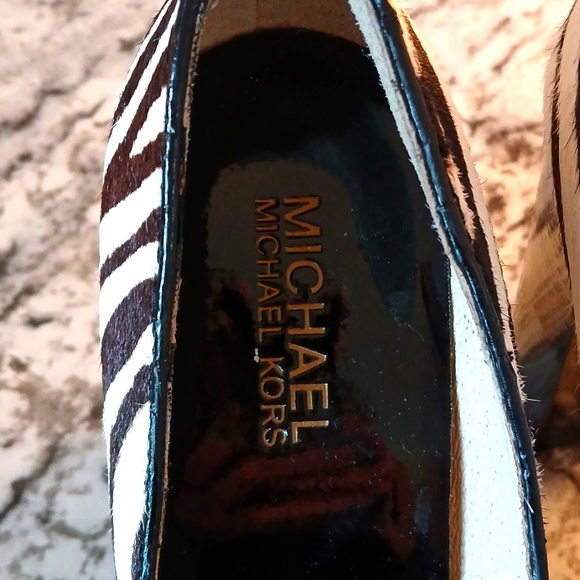 🦓 🔥Michael Kors zebra print heels size 7M - Picture 6 of 15
